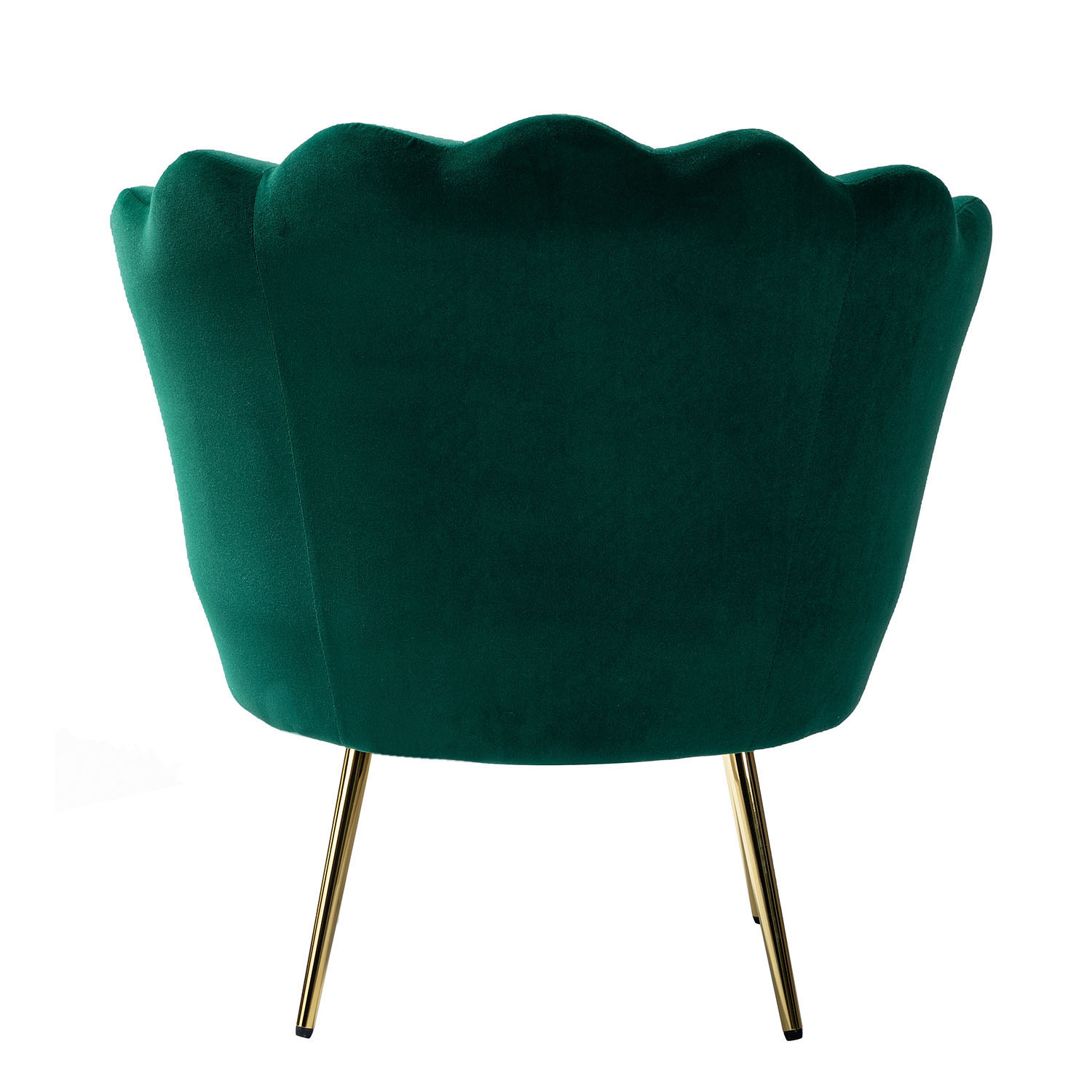 Donata Green Velvet Channel Tufted Barrel Accent Chair 4 Donata Green Velvet Channel Tufted Barrel Accent Chair - Image 4