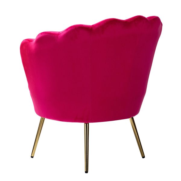 Donata Velvet Channel Tufted Barrel Accent Chair 2