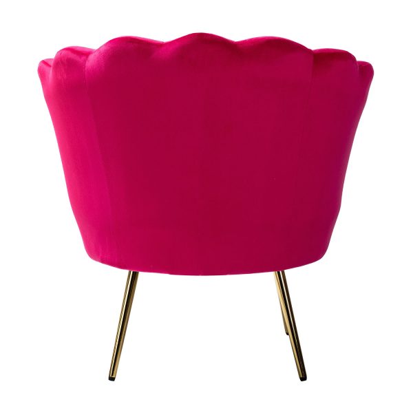 Donata Velvet Channel Tufted Barrel Accent Chair 3