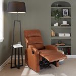 Dormi Contemporary Camel Faux Leather Manual Recliner 21 Dormi Contemporary Camel Faux Leather Manual Recliner