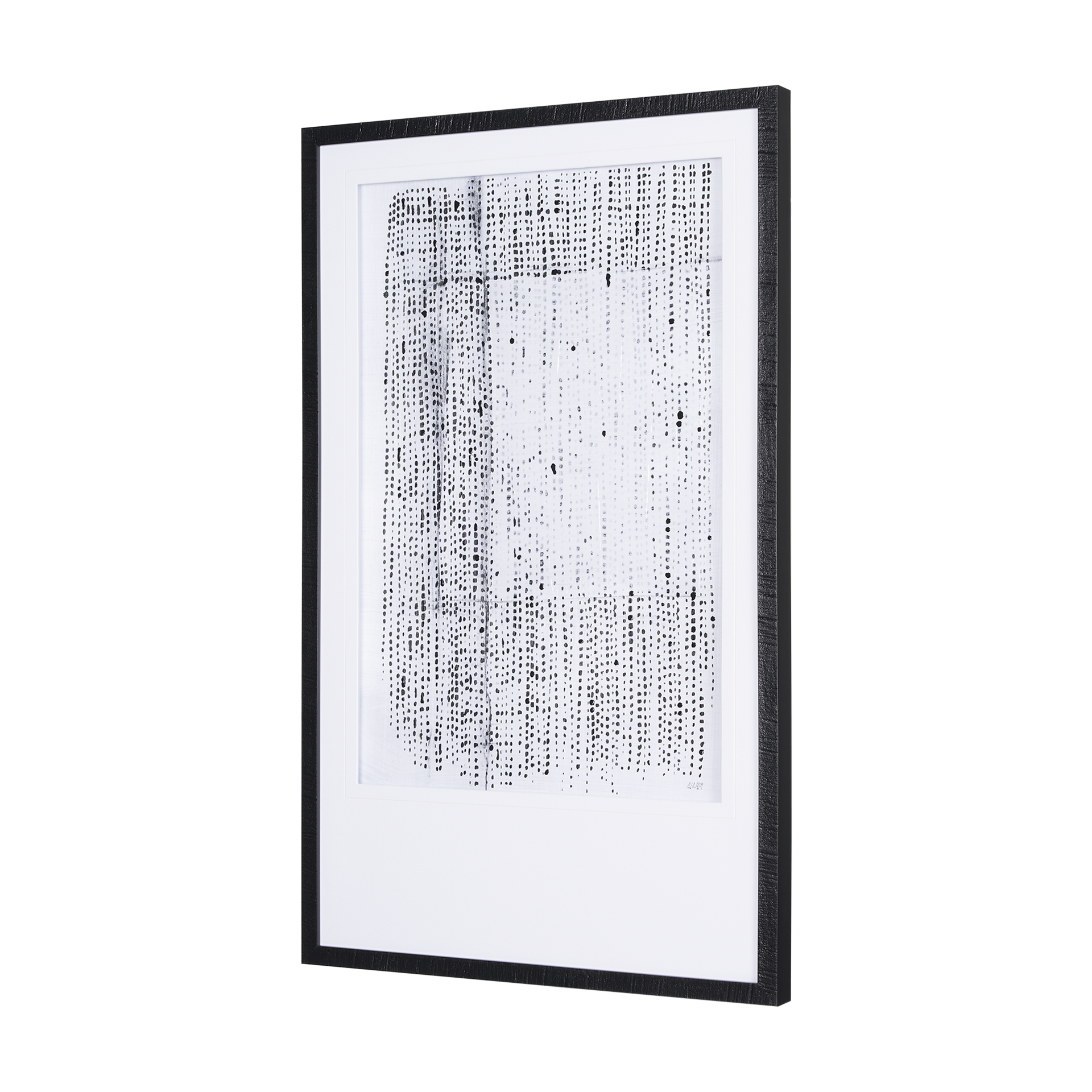 Dot Texture I by Mercana Studio a Hand Embelished Textured Framed Art Print Matted under Glass 3 Dot Texture I by Mercana Studio a Hand Embelished Textured Framed Art Print Matted under Glass - Image 3