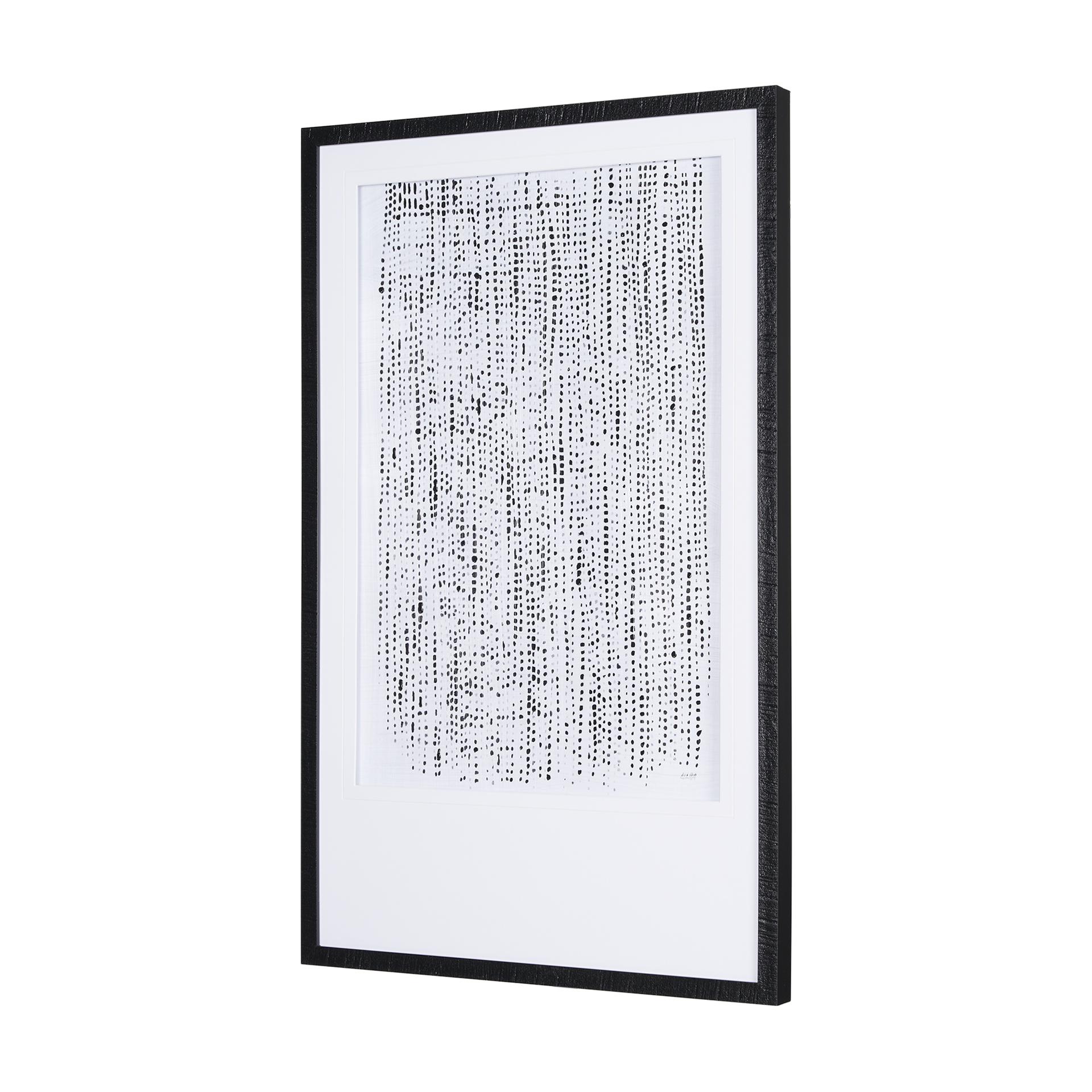 Dot Texture II by Mercana Studio a Hand Embelished Textured Framed Art Print Matted under Glass 3 Dot Texture II by Mercana Studio a Hand Embelished Textured Framed Art Print Matted under Glass - Image 3