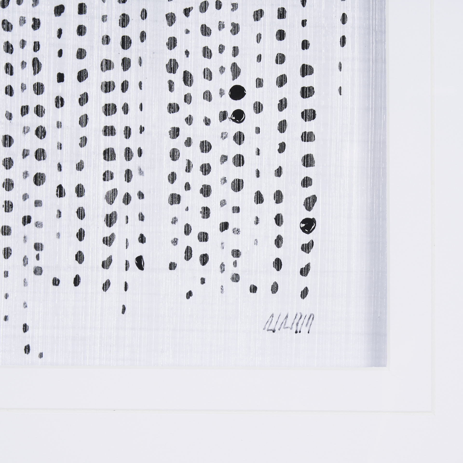 Dot Texture III by Mercana Studio a Hand Embelished Textured Framed Art Print Matted under Glass 7 Dot Texture III by Mercana Studio a Hand Embelished Textured Framed Art Print Matted under Glass - Image 7