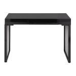 Drift Contemporary Black Upholstered Desk with Silver Velvet 20 Drift Contemporary Black Upholstered Desk with Silver Velvet