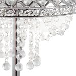 Droplets Contemporary Chrome Crystal Floor Lamp