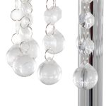 Droplets Contemporary Chrome Crystal Floor Lamp