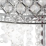 Droplets Contemporary Chrome Crystal Floor Lamp