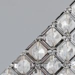 Droplets Contemporary Chrome Crystal Floor Lamp