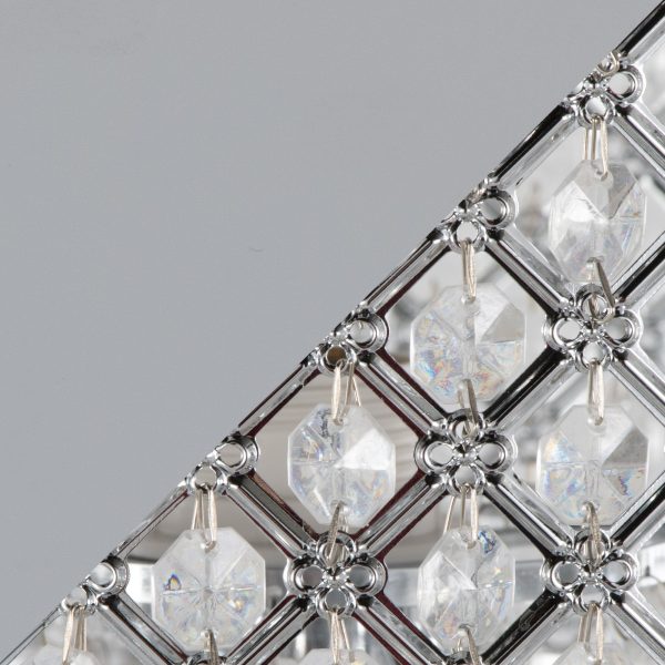 Droplets Contemporary Chrome Crystal Floor Lamp 9