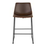 Duke 26 Industrial Black Espresso Faux Leather Counter Stool 16 Duke 26 Industrial Black Espresso Faux Leather Counter Stool