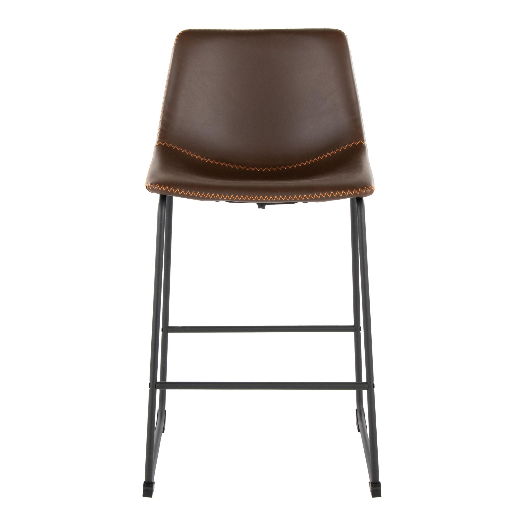 Duke 26 Industrial Black Espresso Faux Leather Counter Stool 6 Duke 26 Industrial Black Espresso Faux Leather Counter Stool - Image 6