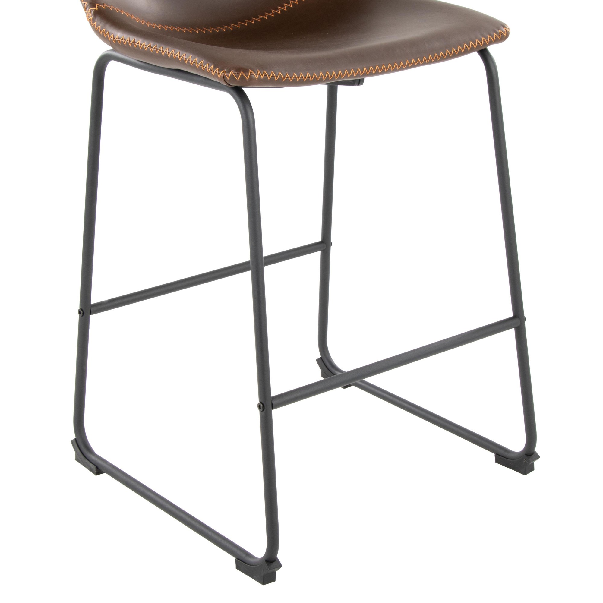 Duke 26 Industrial Black Espresso Faux Leather Counter Stool 8 Duke 26 Industrial Black Espresso Faux Leather Counter Stool - Image 8
