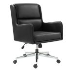 Duke Black Faux Leather Ergonomic Home Office Chair 6 Duke Black Faux Leather Ergonomic Home Office Chair
