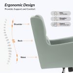 Duke Buffalo Faux Leather Ergonomic Swivel Home Office Chair 8 Duke Buffalo Faux Leather Ergonomic Swivel Home Office Chair