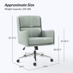 Duke Buffalo Faux Leather Ergonomic Swivel Home Office Chair 10 Duke Buffalo Faux Leather Ergonomic Swivel Home Office Chair