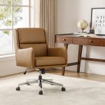 Duke Camel Faux Leather Ergonomic Home Office Chair 7 Duke Camel Faux Leather Ergonomic Home Office Chair