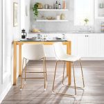 Duke Gold White Contemporary Counter Stools (Set of 2) 13 Duke Gold White Contemporary Counter Stools (Set of 2)