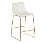 Duke Gold White Contemporary Counter Stools (Set of 2) 17 Duke Gold White Contemporary Counter Stools (Set of 2)
