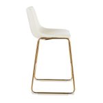 Duke Gold White Contemporary Counter Stools (Set of 2) 18 Duke Gold White Contemporary Counter Stools (Set of 2)
