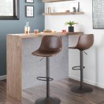 Duke Industrial Antique Metal Brown Faux Leather Adjustable Barstool (Set of 2) 15 Duke Industrial Antique Metal Brown Faux Leather Adjustable Barstool (Set of 2)