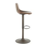 Duke Industrial Antique Metal Brown Faux Leather Adjustable Barstool (Set of 2) 21 Duke Industrial Antique Metal Brown Faux Leather Adjustable Barstool (Set of 2)