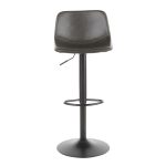 Duke Industrial Black Metal Grey Barstools (Set of 2) 30 Duke Industrial Black Metal Grey Barstools (Set of 2)