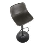 Duke Industrial Black Metal Grey Barstools (Set of 2) 31 Duke Industrial Black Metal Grey Barstools (Set of 2)