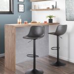 Duke Industrial Black Metal Grey Barstools (Set of 2) 20 Duke Industrial Black Metal Grey Barstools (Set of 2)