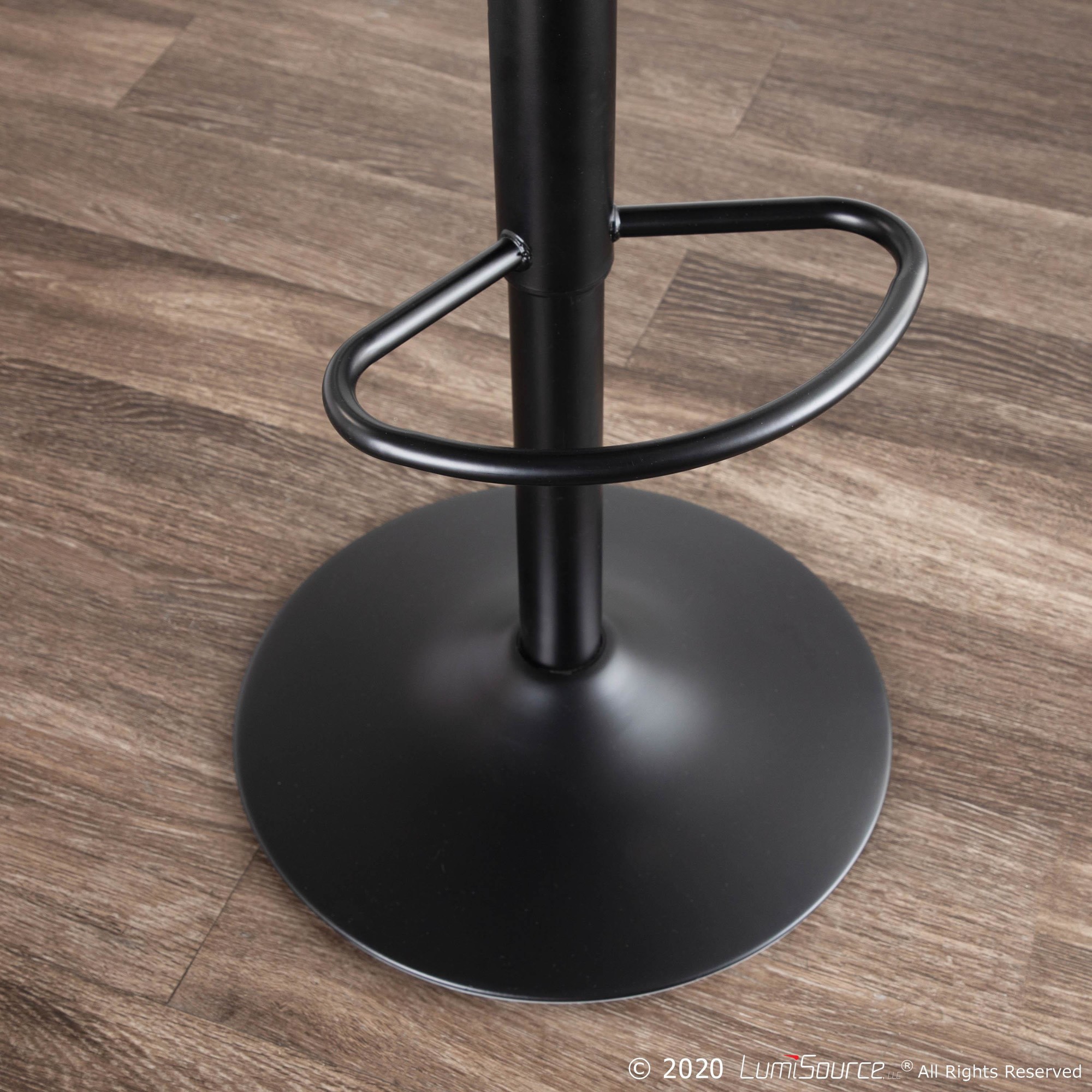 Duke Industrial Black Metal Grey Barstools (Set of 2) 5 Duke Industrial Black Metal Grey Barstools (Set of 2) - Image 5