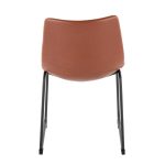 Duke Industrial Cognac Faux Leather Dining Chairs (Set of 2) 17 Duke Industrial Cognac Faux Leather Dining Chairs (Set of 2)