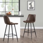 Durango 26 Inch Industrial Espresso Faux Leather Counter Stools (Set of 2) 9 Durango 26 Inch Industrial Espresso Faux Leather Counter Stools (Set of 2)