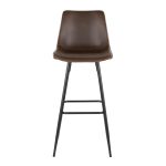 Durango 30 Inch Industrial Black Metal Espresso Barstools (Set of 2)
