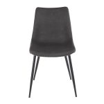 Durango Industrial Grey Faux Leather Dining Chairs Black Metal (Set of 2) 21 Durango Industrial Grey Faux Leather Dining Chairs Black Metal (Set of 2)
