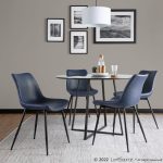Durango Industrial Vintage Blue Faux Leather Dining Chairs (Set of 2) 13 Durango Industrial Vintage Blue Faux Leather Dining Chairs (Set of 2)