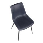 Durango Industrial Vintage Blue Faux Leather Dining Chairs (Set of 2) 20 Durango Industrial Vintage Blue Faux Leather Dining Chairs (Set of 2)
