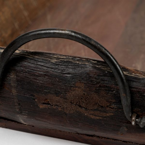 Durone Set of 2 Brown Wooden Live Edge Serving Trays 6