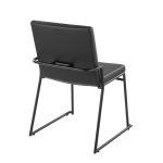 Dutchess Black Faux Leather Contemporary Dining Chairs (Set of 2) 14 Dutchess Black Faux Leather Contemporary Dining Chairs (Set of 2)