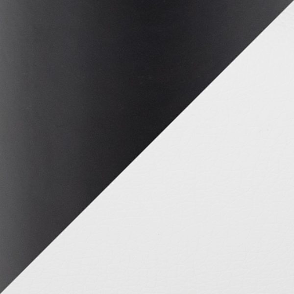 Dutchess Black Metal White Faux Leather Contemporary Dining Chairs Set of 2 8