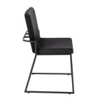 Dutchess Black Velvet Contemporary Dining Chairs Black Metal (Set of 2) 13 Dutchess Black Velvet Contemporary Dining Chairs Black Metal (Set of 2)