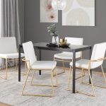 Dutchess Gold and White Contemporary Dining Chairs (Set of 2) 13 Dutchess Gold and White Contemporary Dining Chairs (Set of 2)