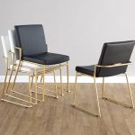 Dutchess Gold and White Contemporary Dining Chairs (Set of 2) 12 Dutchess Gold and White Contemporary Dining Chairs (Set of 2)
