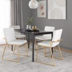 Dutchess Gold and White Contemporary Dining Chairs (Set of 2) 14 Dutchess Gold and White Contemporary Dining Chairs (Set of 2)