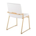 Dutchess Gold and White Contemporary Dining Chairs (Set of 2) 18 Dutchess Gold and White Contemporary Dining Chairs (Set of 2)