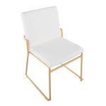 Dutchess Gold and White Contemporary Dining Chairs (Set of 2) 21 Dutchess Gold and White Contemporary Dining Chairs (Set of 2)