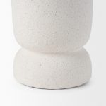 Dylan Tall Textured Off White w/ Handles Ceramic Vase