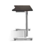 Espresso Adjustable Height Ergonomic Standing Desk with Storage Shelf