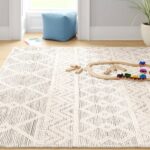 Hand Woven Wool Blend Persian Style Geometric Area Rug 8x10 4 Hand Woven Wool Blend Persian Style Geometric Area Rug 8x10