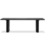ECHO Black Concrete Top Dark Brown Oak Dining Table 8 ECHO Black Concrete Top Dark Brown Oak Dining Table