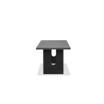 ECHO Black Concrete Top Dark Brown Oak Dining Table 9 ECHO Black Concrete Top Dark Brown Oak Dining Table