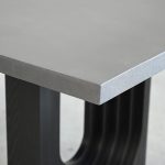 ECHO Black Concrete Top Dark Brown Oak Dining Table 11 ECHO Black Concrete Top Dark Brown Oak Dining Table